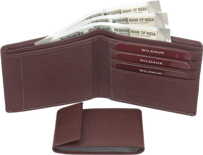 WILDAUK Men Brown Artificial Leather Wallet(11 Card Slots)
