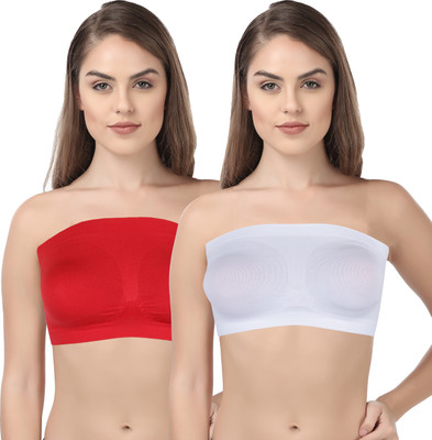 Nevy Cotton Women Bandeau/Tube Non Padded Bra(Multicolor)