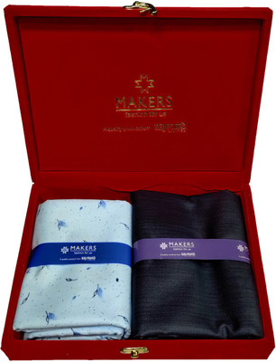 Raymond Cotton Polyester Blend Printed Shirt Trouser FabricUnstitched