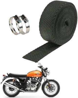 PrtSc 3 Meter Black Bike Silencer Wrap for Royl Enield Twin Bike Exhaust Heat Shield
