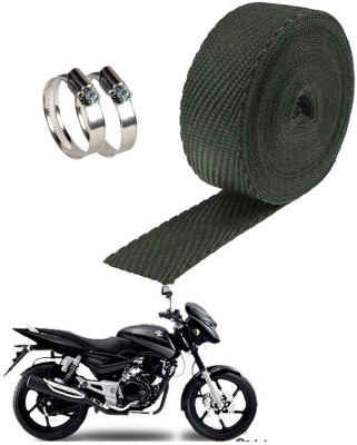 AXWee Silencer Wrap With Clamp Bike Exhaust Heat Shield (3Mtr, Black)Baaj Pulsar 150 DTS-i Bike Exhaust Heat Shield