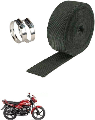 Dhe Best Bike Slinecer Wrap with Clamp Heat Shield Bike Exhaust Silencer Wrap WP-03 Bike Exhaust Heat Shield