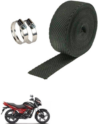 PrtSc 3 Meter Black Bike Silencer Wrap for Her Glamour Bike Exhaust Heat Shield
