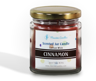 Maxime Cinnamon Scented Candles Candle(Brown, Pack of 1)