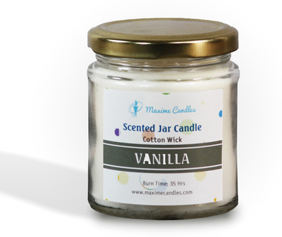 Maxime Vanilla Scented Candles Candle(White, Pack of 1)