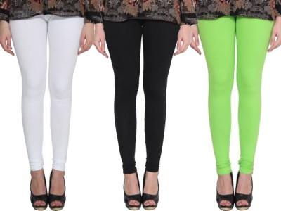 Clarita Churidar  Western Wear Legging(White, Black, Light Green, Solid)