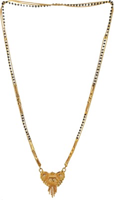 shankhraj mall gold black long designer Alloy Mangalsutra