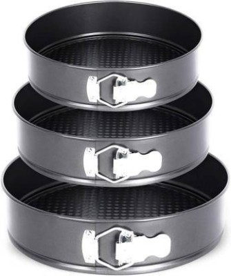 SHUANG YOU Carbon Steel Cake Mould 3(Pack of 3)