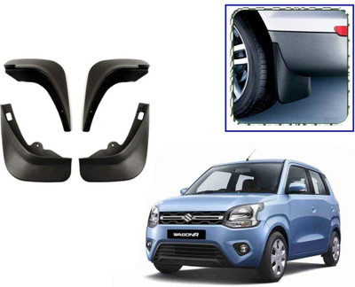 Grownshine Front Mud Guard, Rear Mud Guard For Maruti WagonR 2008, 2009(Black)