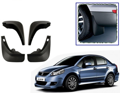 Grownshine Front Mud Guard, Rear Mud Guard For Maruti SX4 NA(Black)