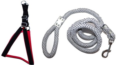 Tame Love Adjustable Dog Chest Belt Harness for Adult breeds (Red color - 1.25 Inch) Dog Harness & Leash(Medium, Multicolor)