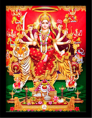 SUNINOW Durga maa photo frame | religious frame | god photo frame Religious Frame