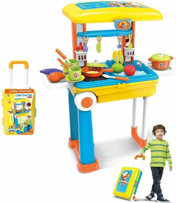HIM TAX 2 in 1 Little Chef Kitchen Set with Light & Sound for 3+ Ages Kids