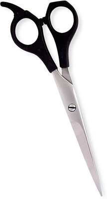 Verceys S-120 Barber Beard Mustaches Trim Hair Scissor Scissors(Set of 1, Black)