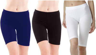 Zed Solid Women Reversible Multicolor Cycling Shorts