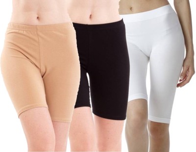 Zed Solid Women Reversible Multicolor Cycling Shorts