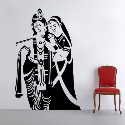 marvellous 60 cm m...123godofradhakrishna Self Adhesive Sticker(Pack of 1)