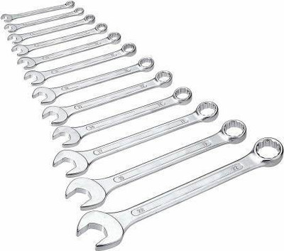 kuku 12 PCS Spanner 12 Piece Combination Spanner Set Double Sided Combination Wrench Double Sided Combination Wrench(Pack of 12)