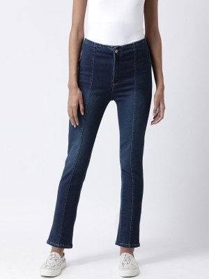 KASSUALLY Slim Women Dark Blue Jeans