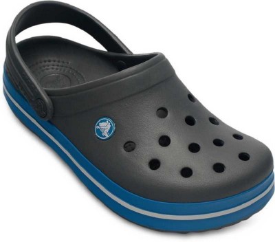 CROCS Men Clogs(Black, Blue , 7)