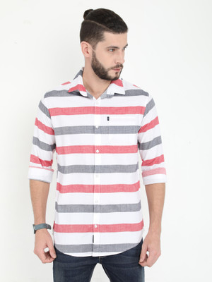 Rope Men Striped Casual Multicolor Shirt