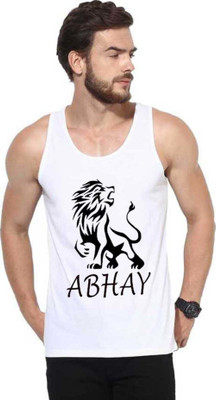 SK SMART COLLECTION Printed Men Round Neck White T-Shirt