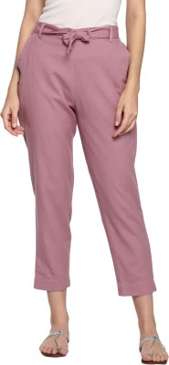 Aawari Regular Fit Women Pink Trousers