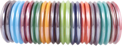 Zulka Get Your Traditions Glass Bangle Set(Pack of 24)