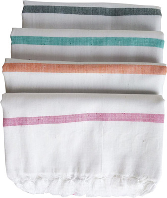ALVEERA Cotton 410 GSM Bath, Hand, Face, Beach Towel Set(Pack of 4)