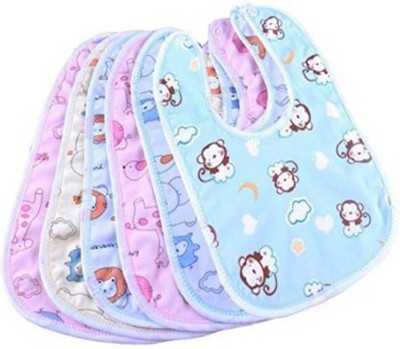 Baby Desire Waterproof, Soft Cotton, Daily Use, Elegant and Stylish bibs for baby boy and baby girl(Pack of 6)(Multicolor)