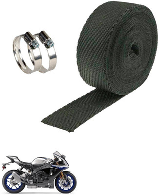 Dhe Best Bike Slinecer Wrap with Clamp Heat Shield Bike Exhaust Silencer Wrap WP-82 Bike Exhaust Heat Shield