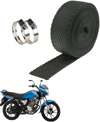 PrtSc Heat Shield bLk _Yamaha Saluto RXPrtSc Bike Exhaust Heat Shield