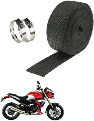 PrtSc Heat Shield bLk _Mahindra MOJO XT 300PrtSc Bike Exhaust Heat Shield
