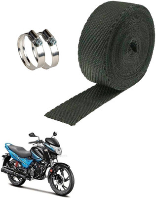 PrtSc Heat Shield bLk _Hero Glamour i3sPrtSc Bike Exhaust Heat Shield