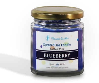 Maxime Blueberry Scented Candles Candle(Blue, Pack of 1)