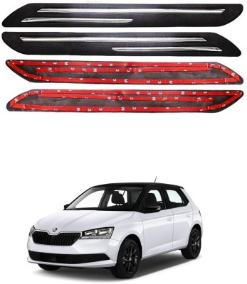 Oshotto Plastic Car Bumper Guard(Black, Pack of 4, Skoda, Fabia)