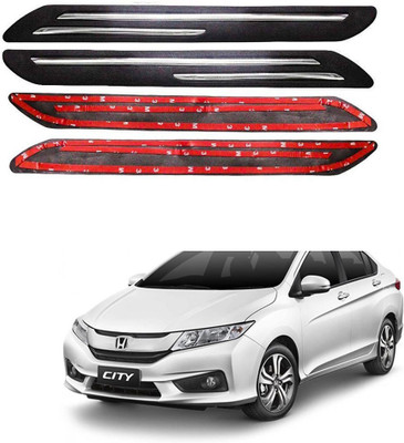 Oshotto Plastic Car Bumper Guard(Black, Pack of 4, Honda, New City)