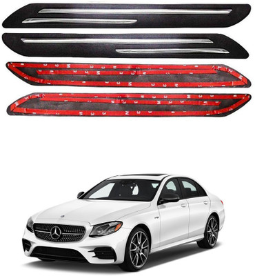 Oshotto Plastic Car Bumper Guard(Black, Pack of 4, Mercedes Benz, E-Class)