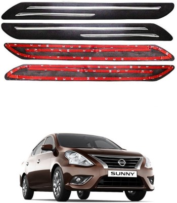 Oshotto Plastic Car Bumper Guard(Black, Pack of 4, Nissan, Sunny)