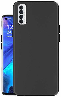FITSMART Back Cover for Oppo Reno4 Pro / CPH2109(Black, Shock Proof, Silicon, Pack of: 1)