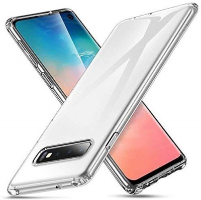 Hyper Back Cover for Samsung Galaxy S10 Plus(Transparent, Shock Proof, Silicon, Pack of: 1)