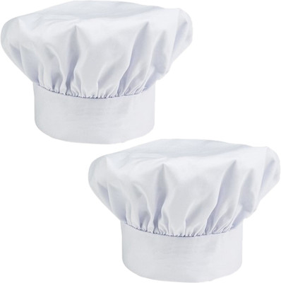 KAKU FANCY DRESSES Disposable Chef Cap/Hat/Cook Cap/Restaurant Cap/Handcraft Toque Chef Cap/Chef Hats - Pack of 2 Chef Hat