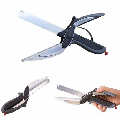 SWISS WONDER IXI -296-Steel Cleaver Cutter Knife with Locking Hinge Vegetable Slicer(1 x Clever Cutter)