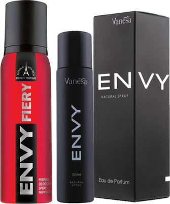 Envy Fiery Deo and Men Perfume 60 ml Deodorant Spray  -  For Men(120 ml, Pack of 2)