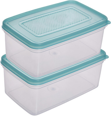 KUBER INDUSTRIES Plastic Utility Container  - 2000 ml(Pack of 2, Green)