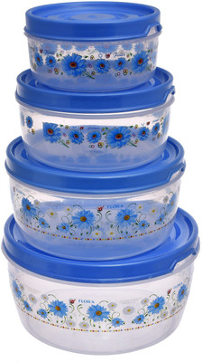 KUBER INDUSTRIES Plastic Utility Container  - 600 ml(Pack of 4, Blue)