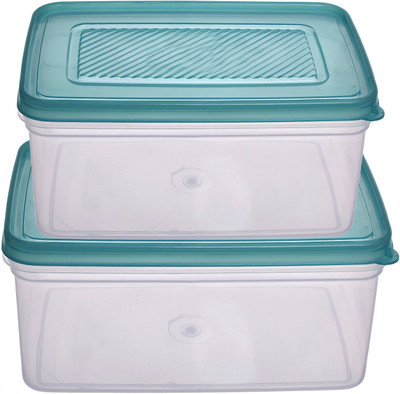 KUBER INDUSTRIES Plastic Utility Container  - 1500 ml(Pack of 2, Green)