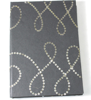 Camlon Exports Recycled Handmade A5 Diary unruled 96 Pages(Black)