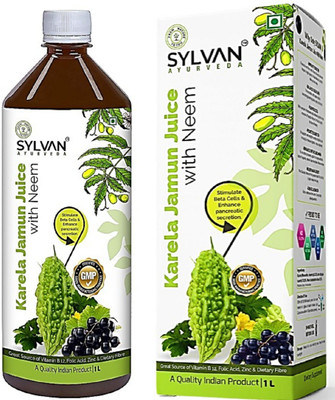 SYLVAN AYURVEDA KARELA JAMUN JUICE 1L I Effective in Blood Sugar Issues I(1000 ml)