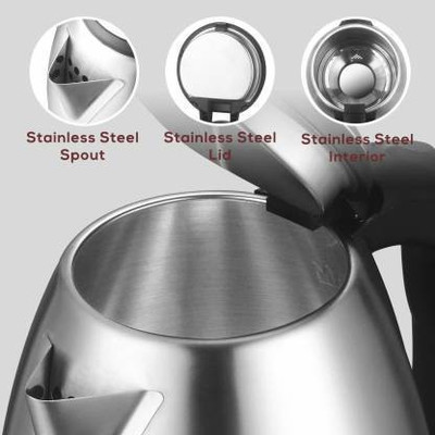 PRATYANG SCARLET LM3355 Electric Kettle Beverage Maker(2 L, Silver , Black)